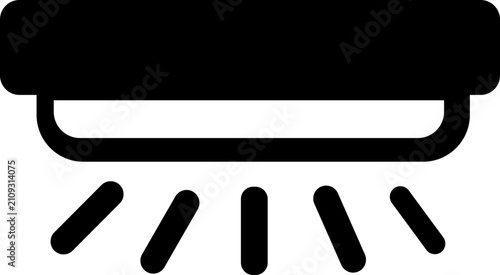 Quadro su tela Aquaponics system icons set