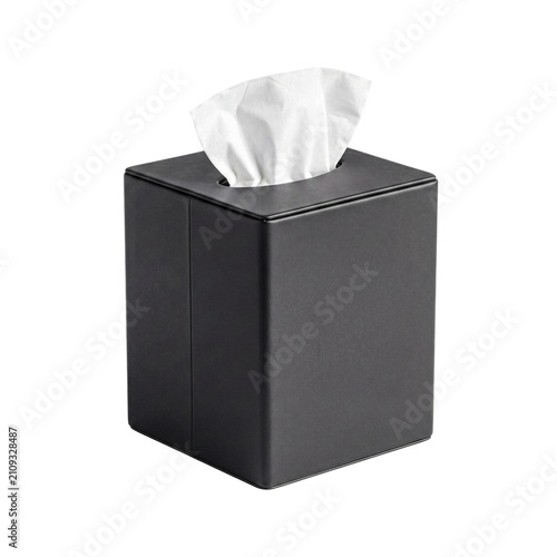 Принти на полотні Elegant black tissue box dispenser, a stylish home accessory for modern interior decor