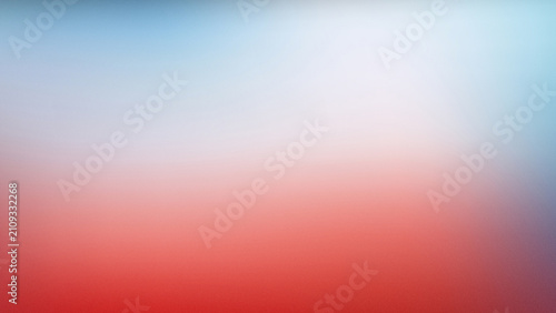Fotografía Smooth color gradient blend with soft focus from blue to red for abstract backgr