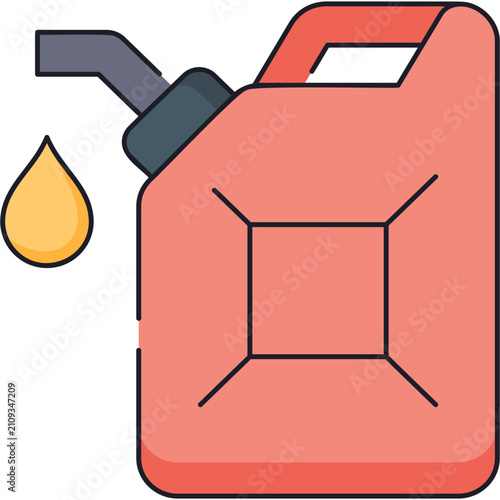 Obraz na plátně Gasoline Sticker