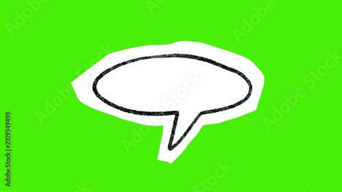 Animated Speech Bubble Message Icon Reveal