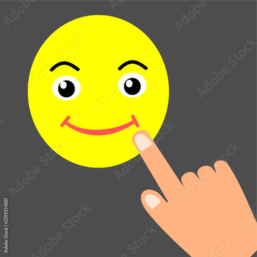 giving good feedback smiling face emotion clipart.eps