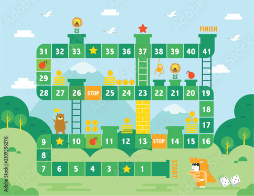 Frame of board game ,Funny frame,Board games,Vector illustrations