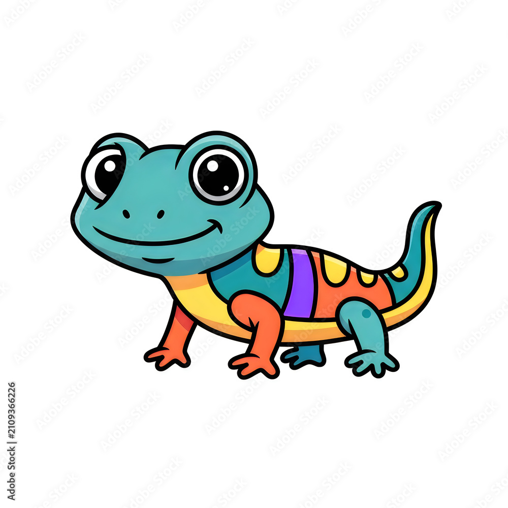 Obraz premium Cute Cartoon Dinosaur Character, Friendly Green Tyrannosaurus Rex Vector Illustration with Reptile Features for Fun Wildlife, Baby Animal, Monster and Children’s Design