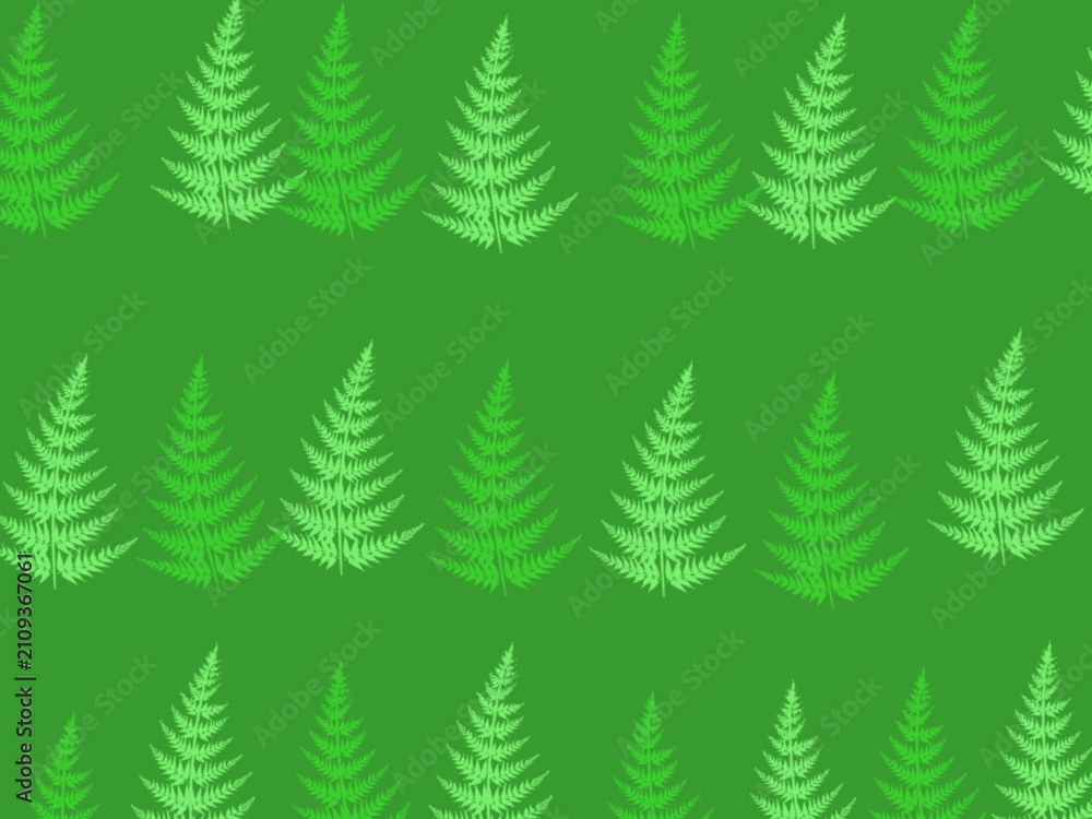 Obraz premium Green Pine Tree Repeating Forest Pattern