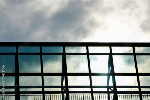 sky reflection in windows
