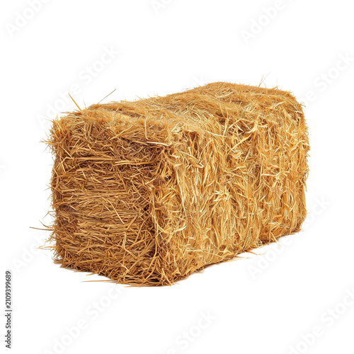 Square hay bale, small resolution stock