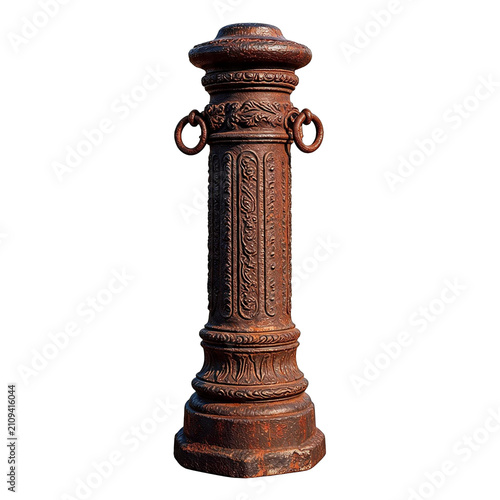 Cast iron bollard, small resolution assets stocks