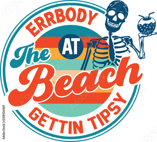 The Beach Vibes tipsy Logo