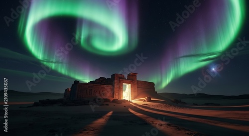 Aurora Over Ancient Ruins. (49)