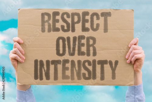Canvas Print "Respect Over Intensity" Honoring each other matters more than passion