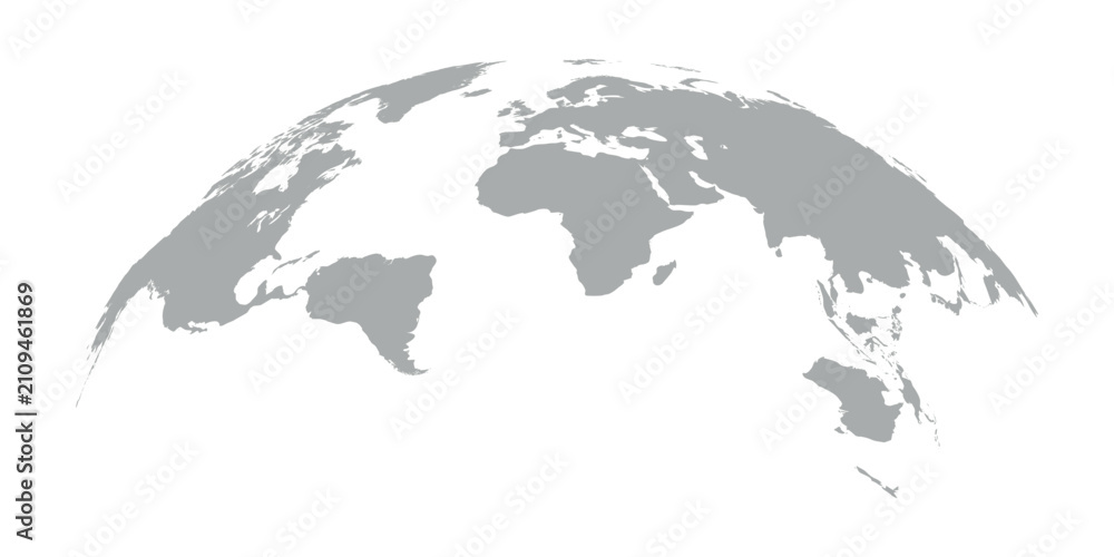 Fototapeta premium Illustration of a Colored map of world 