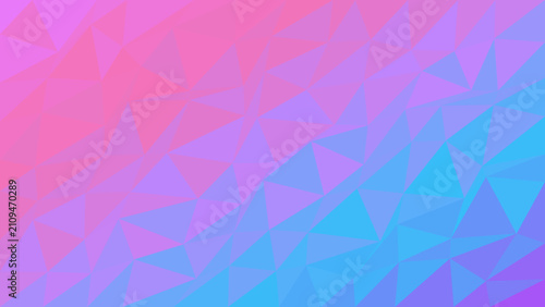 Foto Triangles arrange themselves into a soft and playful geometric pattern that transitions beautifully from magenta to cyan for a refreshing look that is ideal for vibrant marketing materials
