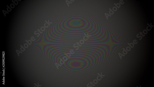 Retro CRT screen effect with RGB pixel grid texture and moire distortion pattern on dark background