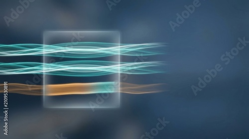 Synchronization Window Correcting a Lagging Data Stream Across Layered Teal Signals with Amber Delay Segment and Wide Copy Space