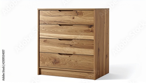 Minimalist wooden chest of drawers