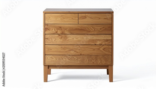 Minimalist wooden chest of drawers