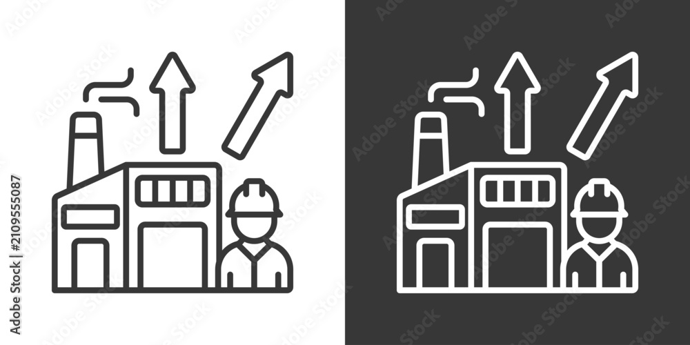 Obraz premium Plant Expansion Icon Set Vector Collection Isolated In Black And White