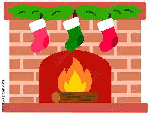 christmas fireplace