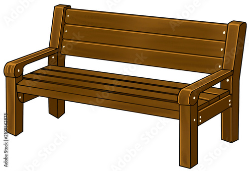 wooden bench