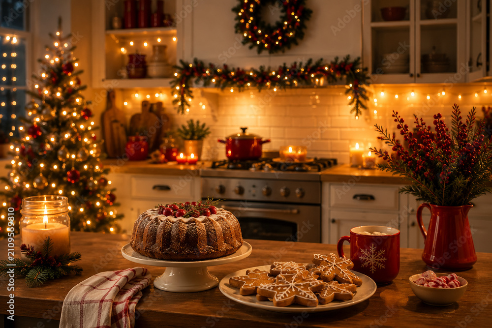 Fototapeta premium Comidas de Natal, Cozinha de Natal