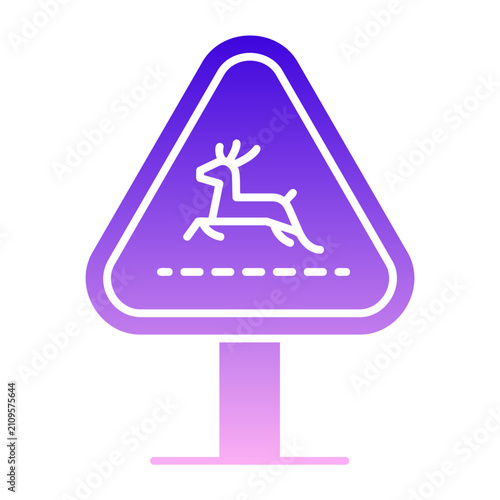 Wildlife crossing road