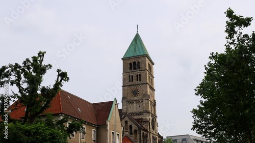 the bavarian city of schweinfurt in germany 4k video