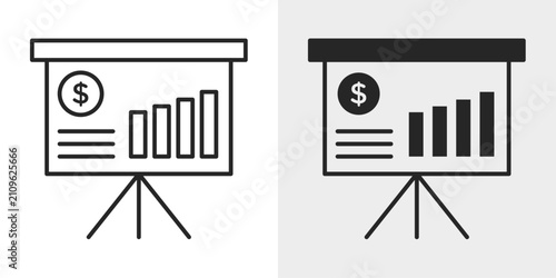Business Plan Icon represents strategic planning, entrepreneurship, and company development with an editable outline vector illustration.