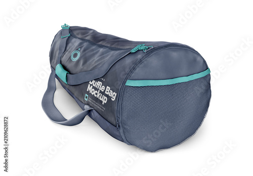 Duffle bag Half Side View Mockup Template for Creative Brand Design and Launch
