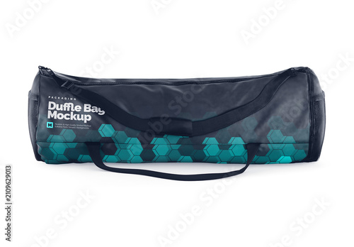 Duffle bag Front View Mockup Realistic Template for Visual Identity Showcase