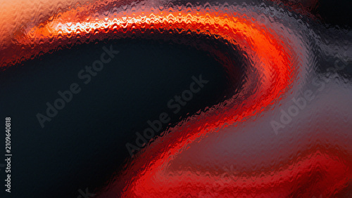 Fotografía Molten crimson and incandescent orange light arcs dynamically through a heavily