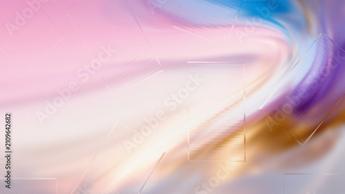 Fotografie Ethereal granulated gradient merging soft pastel pink, cerulean blue, and muted
