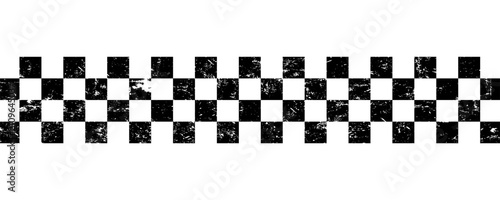 Black and white checkered rectangular frame. Square racing checkerboard pattern. Chessboard geometric pattern. Rally checkerboard pattern. Finish racing frame.