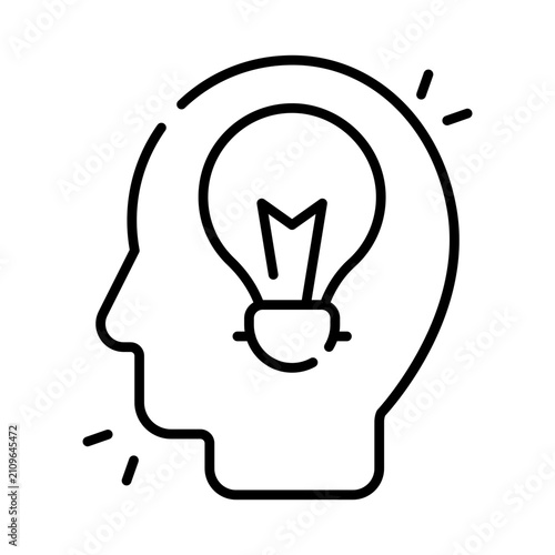 An icon design of creative mind