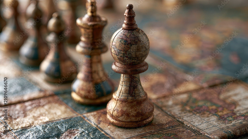 Fototapeta premium Investigate the impact of geopolitical risks on investment returns.
