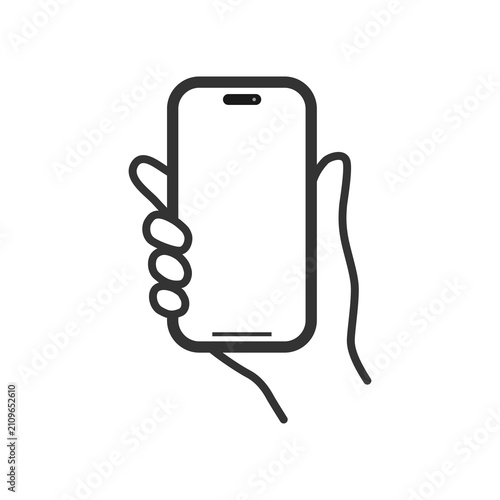 holding a smartphone with one hands