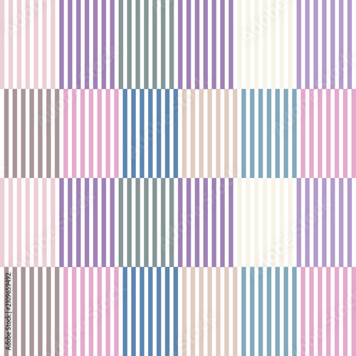 Retro striped checkerboard seamless pattern with modern geometric textile print vector illustration