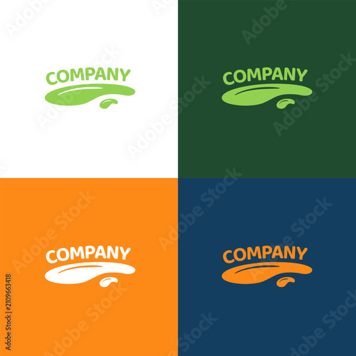 Swoosh Wave Wordmark Logo Icon