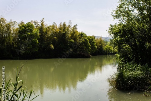 The scenery of Xixi Wetland in Hangzhou, China