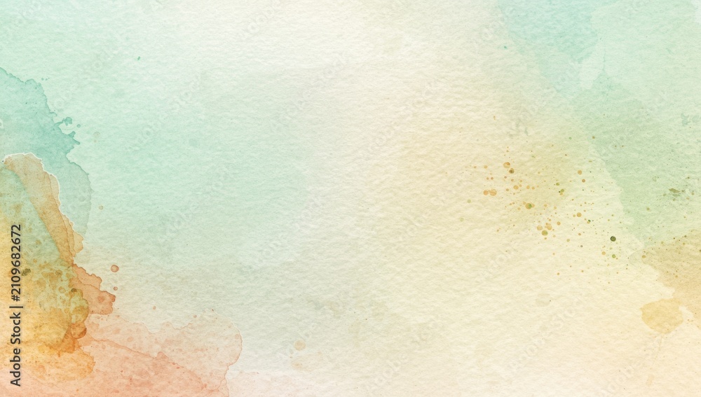 Fototapeta premium Soft Abstract Watercolor Background in Pastel Shades with Subtle Texture