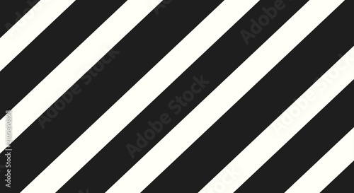 Zebra Crossing Top View Black and White Diagonal Stripes Pattern. Illustration Vector