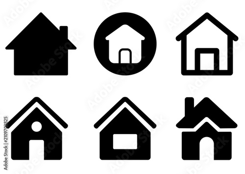 house icon set