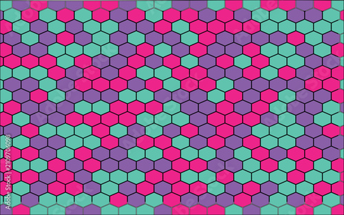 Seamless Colorful Circle Pattern Background with Abstract Geometric Dots, Retro Mosaic Vector Design for Wallpaper, Decorative Texture and Vibrant Artistic Backdrop