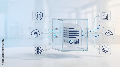 Secure enterprise information portal centralizing corporate data sharing and artificial intelligence cloud integration