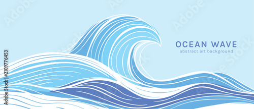 Foto Ocean wave background vector