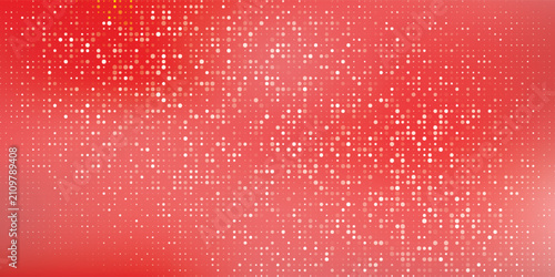 Принти на полотні Abstract Red Halftone Dot Gradient Background with Bright Light Speckles eps10