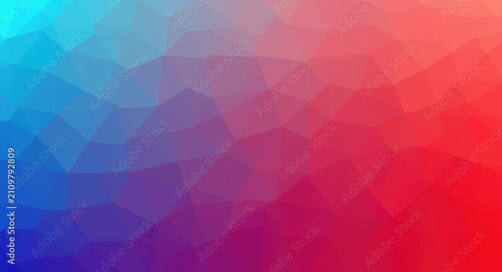 Fototapeta premium Abstract Gradient Background with Blue and Red Polygonal Shapes