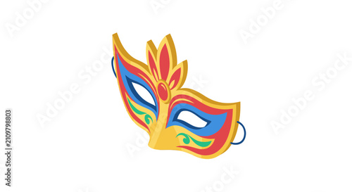 Foto Ornate masquerade mask for carnival celebration