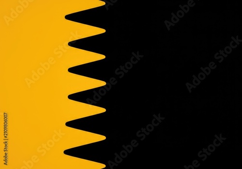 A repeating pattern with a clearly defined gap or void in the middle, symbolizing a missing beat or rhythm blank in the abstract flow ,interruption ,formation ,missing
