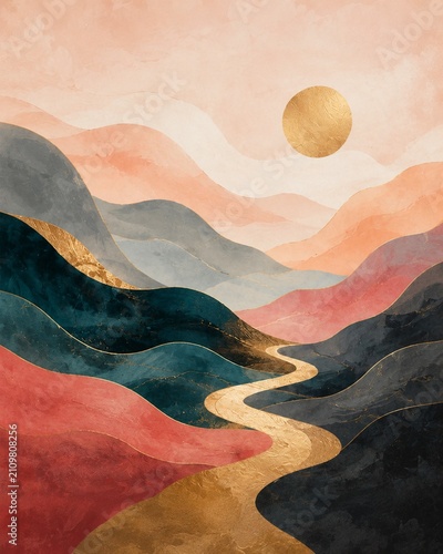 Vertical digital artwork illustration creative design